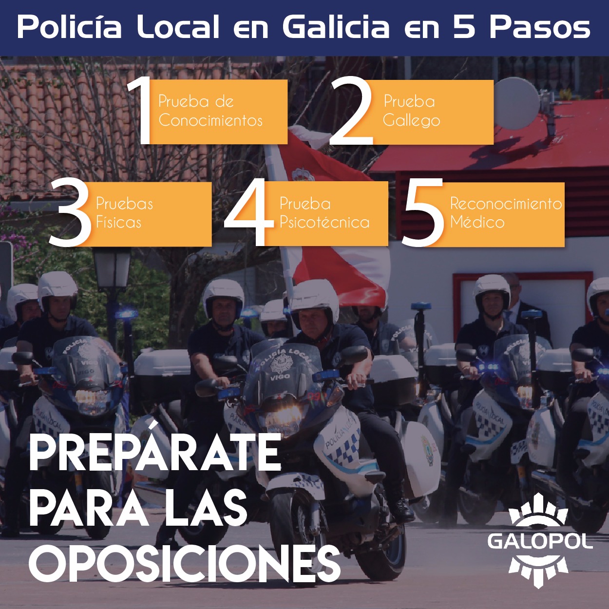 Hazte Policía Local en cinco pasos